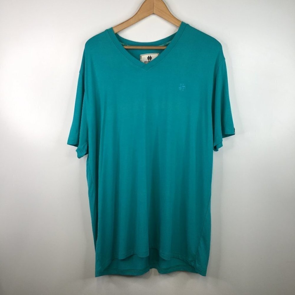 Bambou Company Eco-Sustainable Blue V Neck Shirt Tunic Size XL. NWT